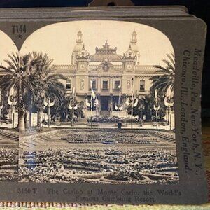 Share Monte Carlo Casino and Gardens, c1900, Famous Places, Stereoview